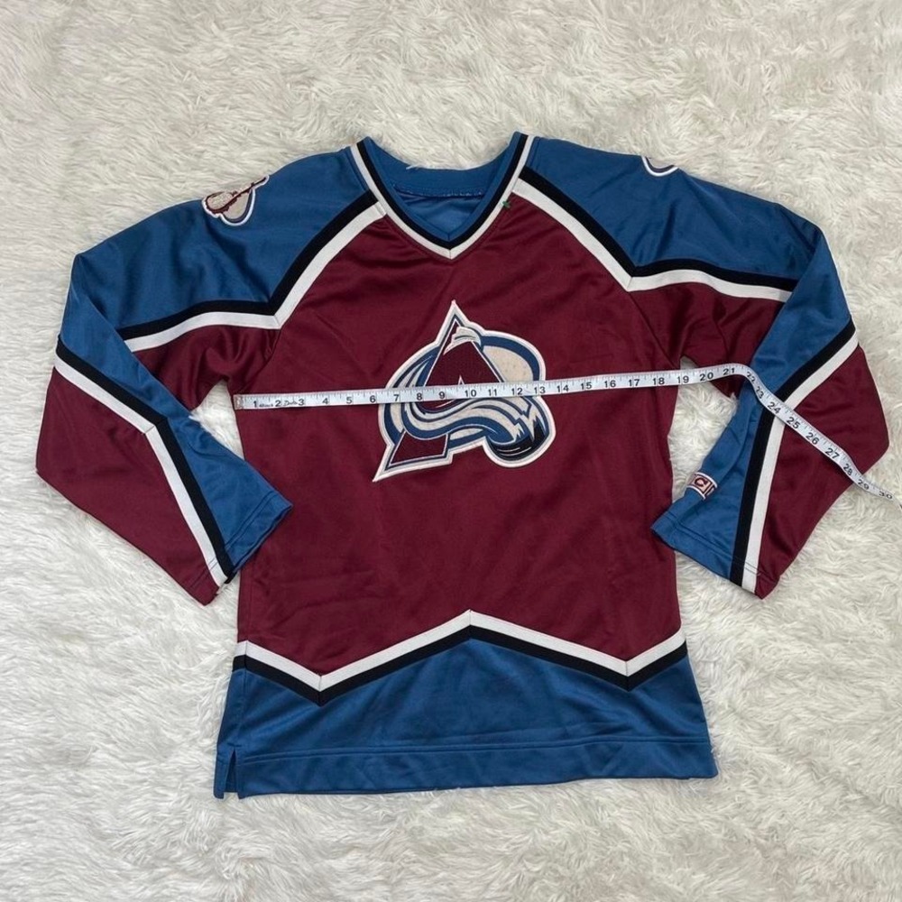 Vintage Colorado Avalanche Sportswear blue & burgundy hockey jersey Size L - Picture 3 of 5
